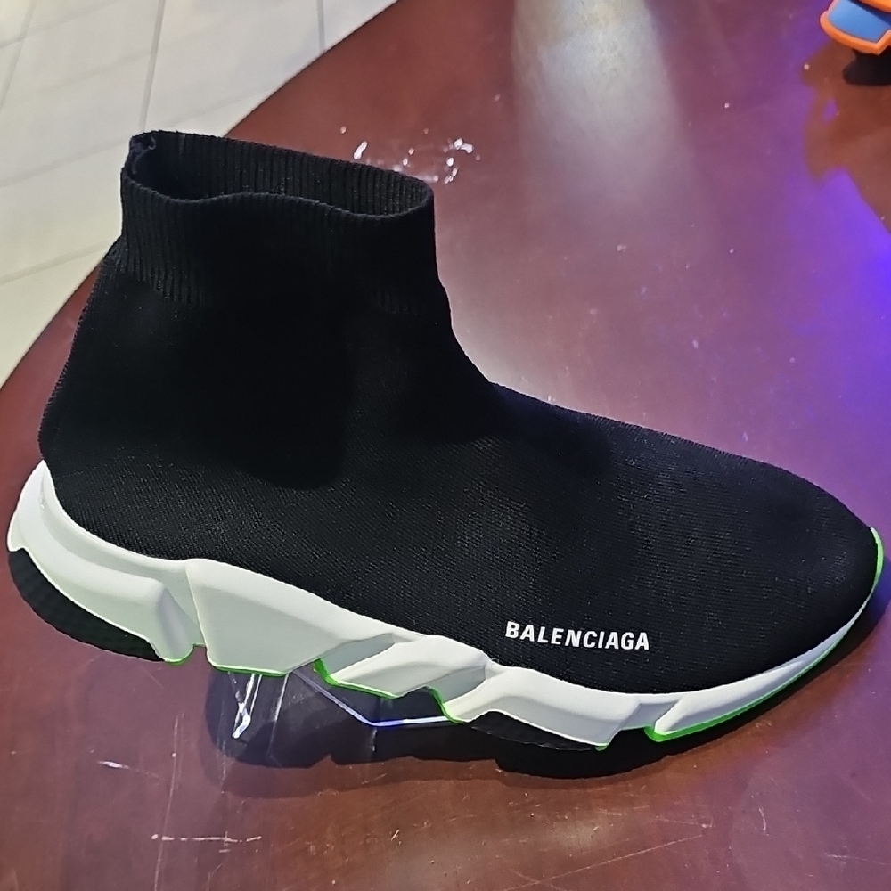 Balenciaga Black and White Sock Sneakers
